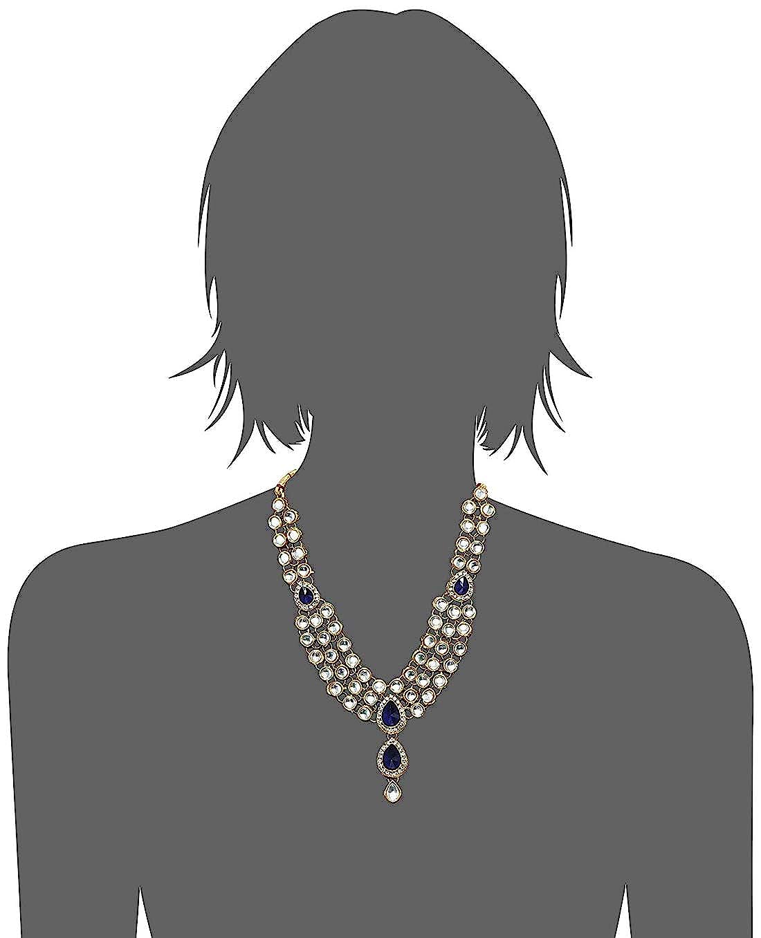 Party Wear Kundan Necklace Jewellery Set