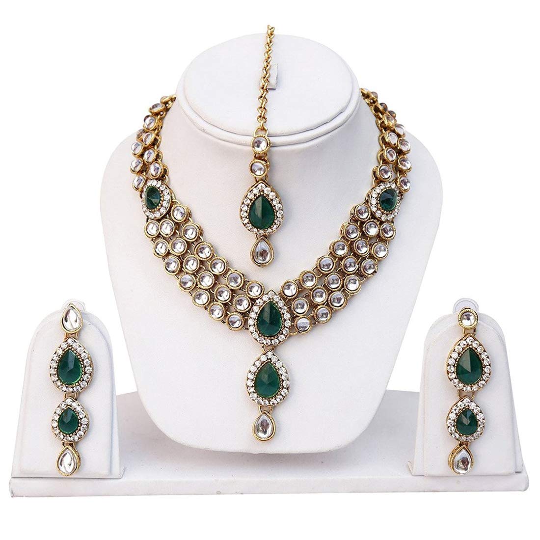 Party Wear Kundan Necklace Jewellery Set